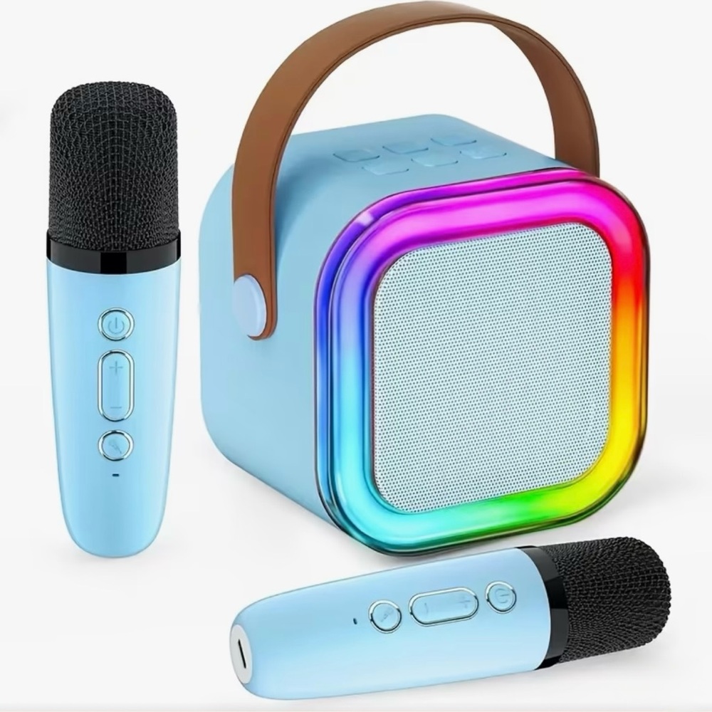 Portable Bluetooth Speaker with Microphone - Blue